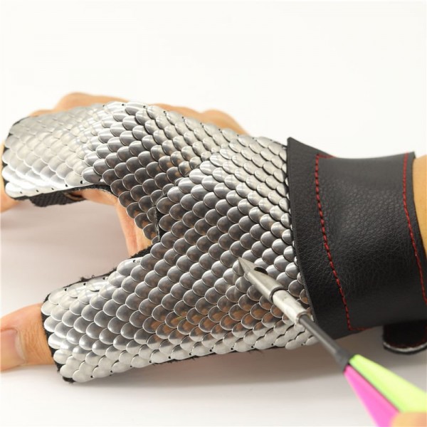 Slingshot UK - Handmade Dragon Scale Kevlar Protective Glove For Slingshot Shooting, Frameless Shooting Or Darts Shooting