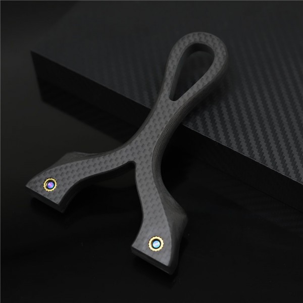 Slingshot UK - S-Pterosaur OTT Carbon Fiber Flat Slingshot With Clip Design, 100% Handmade Customization Acceptable